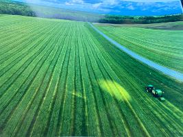 Drew and Paul raking and baling fileds adjacent to the barns_thumb