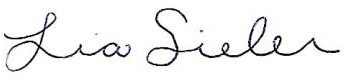 Lia Sieler signature as photo